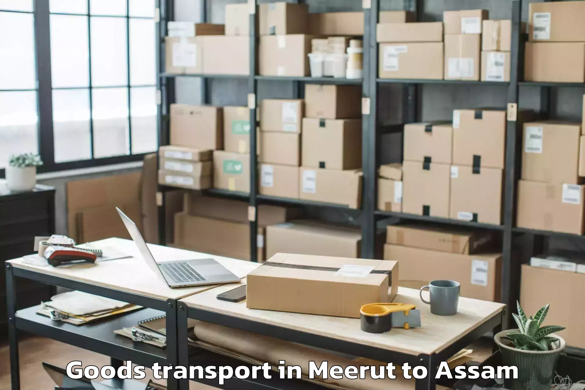 Hassle-Free Meerut to Digboi Goods Transport